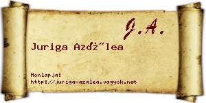 Juriga Azálea névjegykártya
