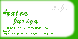 azalea juriga business card
